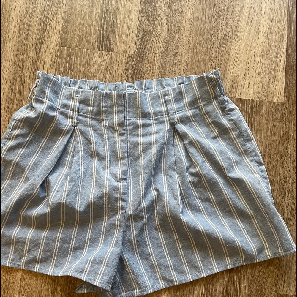 Striped High waisted shorts